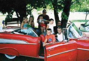 Mickeys 57 Chevy with Grandkids